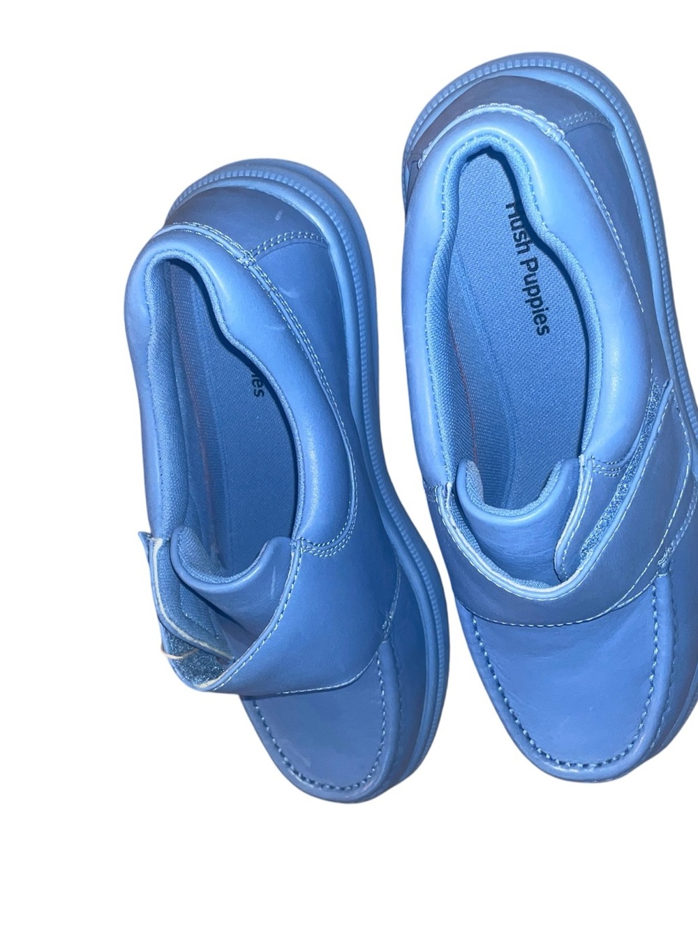 Hush Puppies Gil Surf Blue Leather Loafers Men’s Size 9 M Comfort Shoes - Picture 13 of 16